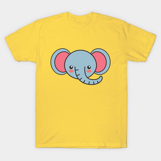 Cute Elephant Art Pet Funny Happy Sarcastic Inspirational Spiritual Animal Birthday Gift T-Shirt by EpsilonEridani